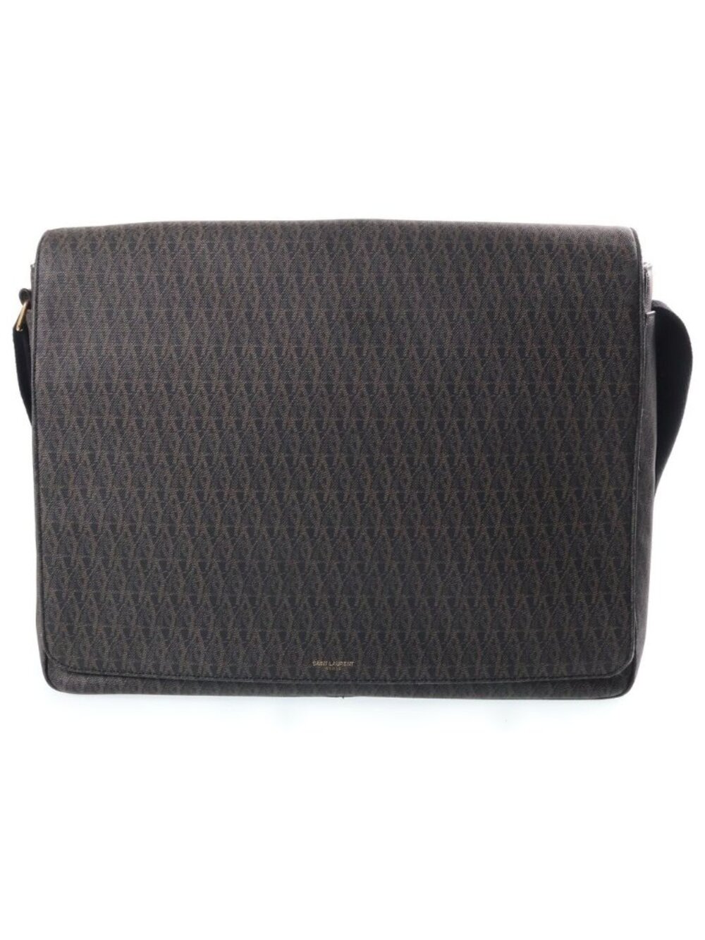 Saint Laurent Paris Monogram Messenger Bag Brown